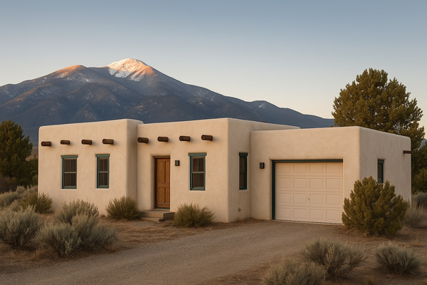 3BR rental in Taos — Arroyo Seco — 3BR mountain adobe